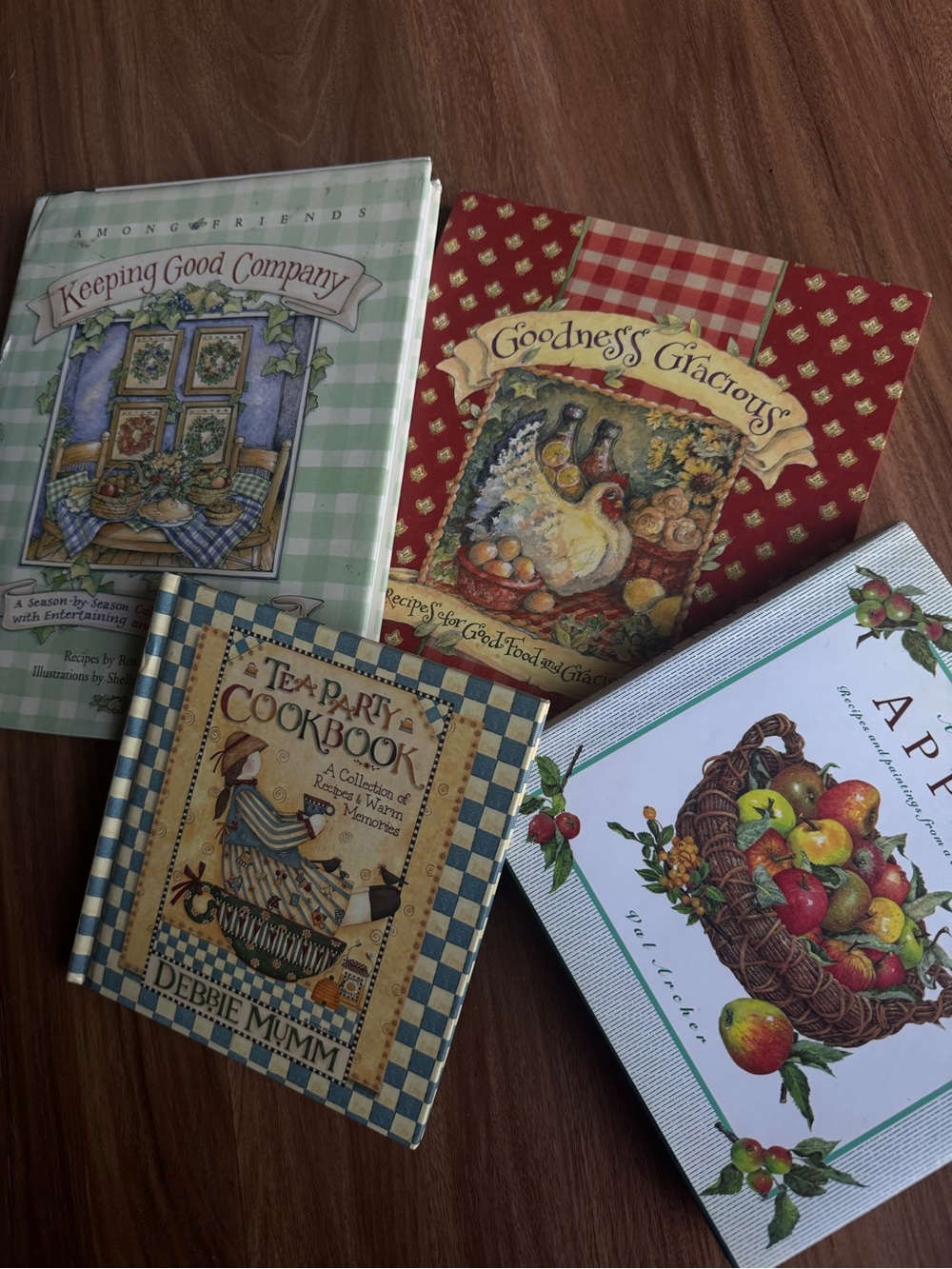Bundle of vintage cottagecore cookbooks